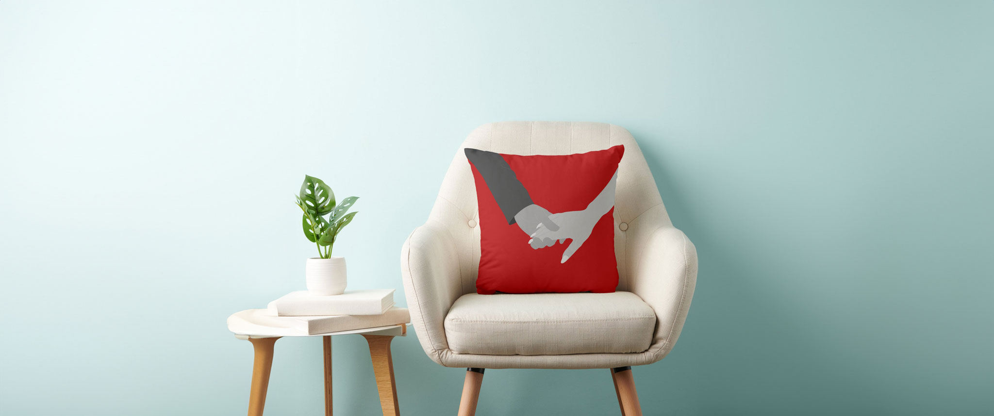 Red Only Everything Cushion Cover